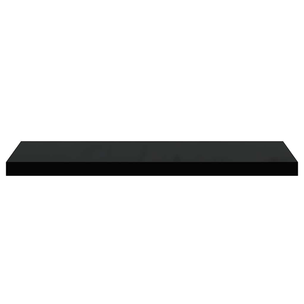 vidaXL Wall Shelf | Black | Honeycomb MDF, metal frame | 80x23.5x3.8 cm