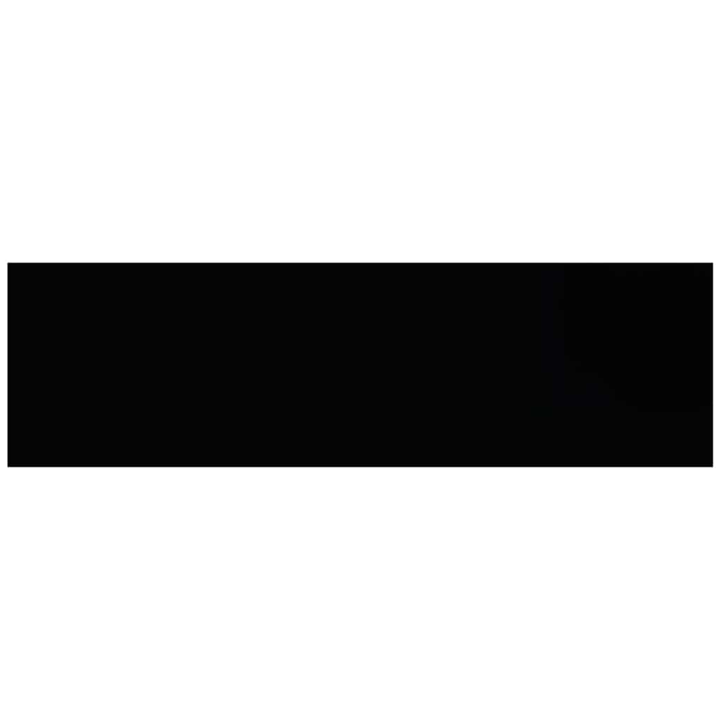 vidaXL Floating Wall Shelf Black 80x23.5x3.8 cm MDF