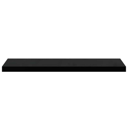 vidaXL Floating Wall Shelves 2 pcs Black 90x23.5x3.8 cm MDF