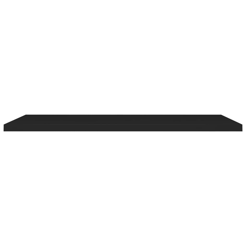 vidaXL Floating Wall Shelf Black 120x23.5x3.8 cm MDF