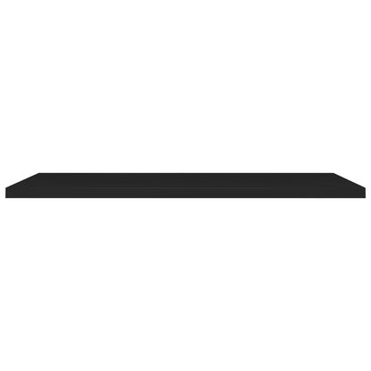 vidaXL Floating Wall Shelf Black 120x23.5x3.8 cm MDF