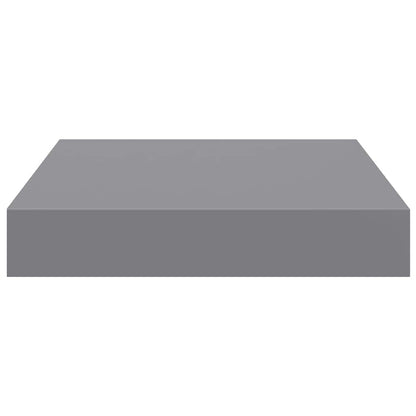 323845 vidaXL Floating Wall Shelves 2 pcs Grey 23x23,5x3,8 cm MDF