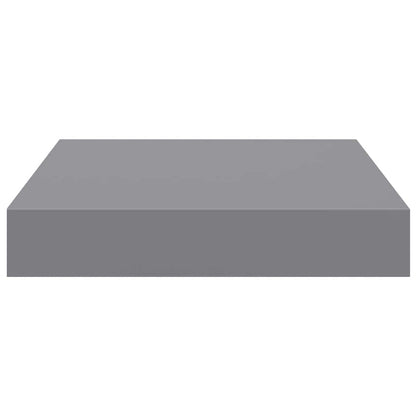 vidaXL Floating Wall Shelves 4 pcs Grey 23x23.5x3.8 cm MDF