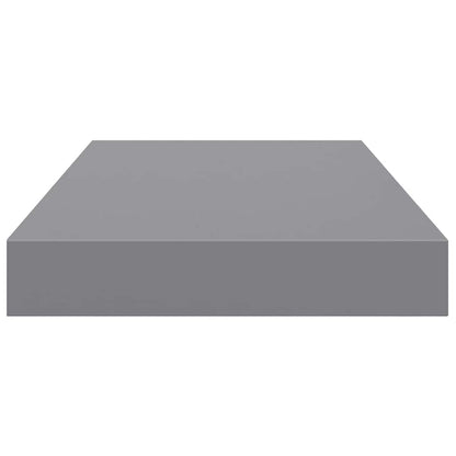 vidaXL Floating Wall Shelf Grey 40x23.5x3.8 cm MDF