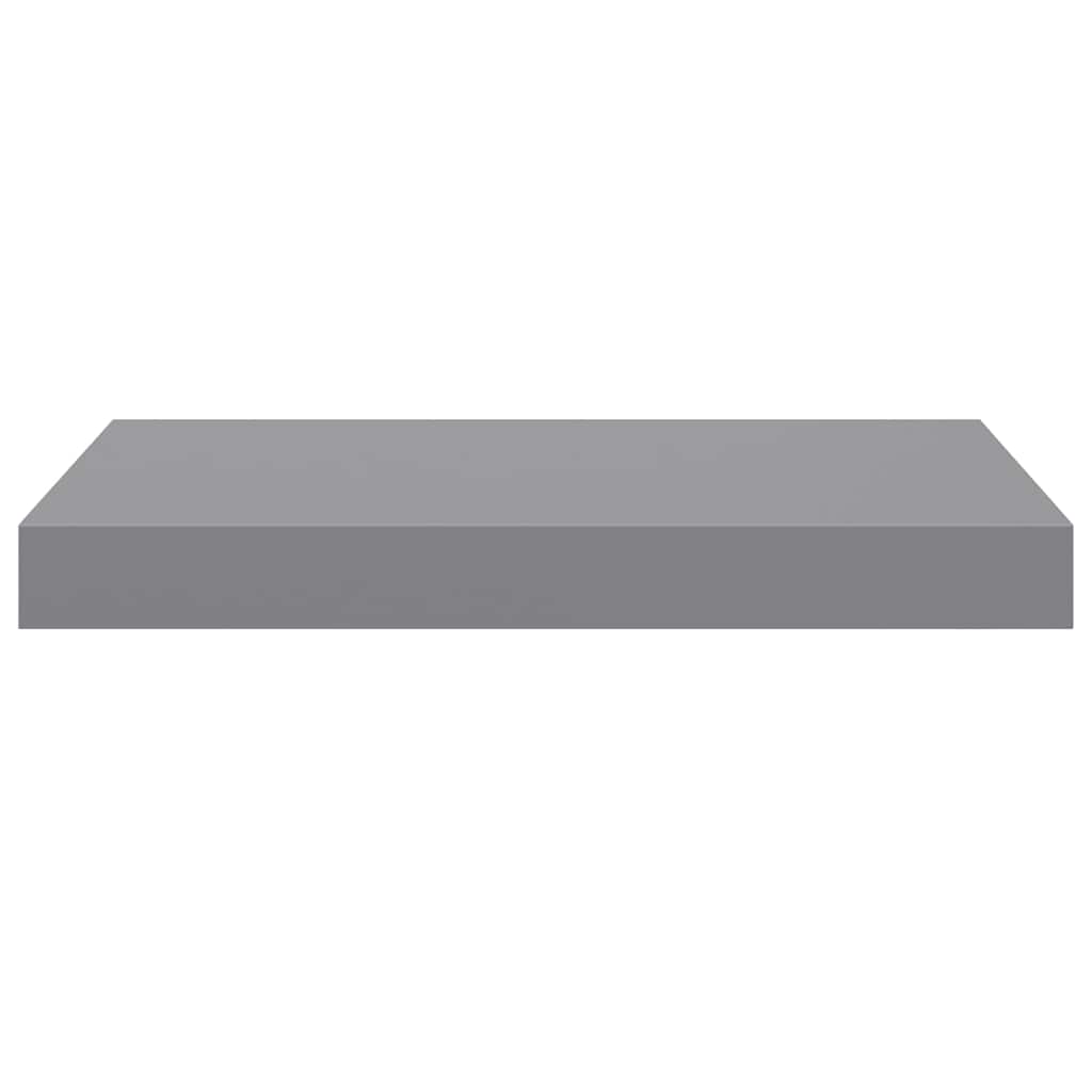 vidaXL Floating Wall Shelves 2 pcs Grey 40x23.5x3.8 cm MDF