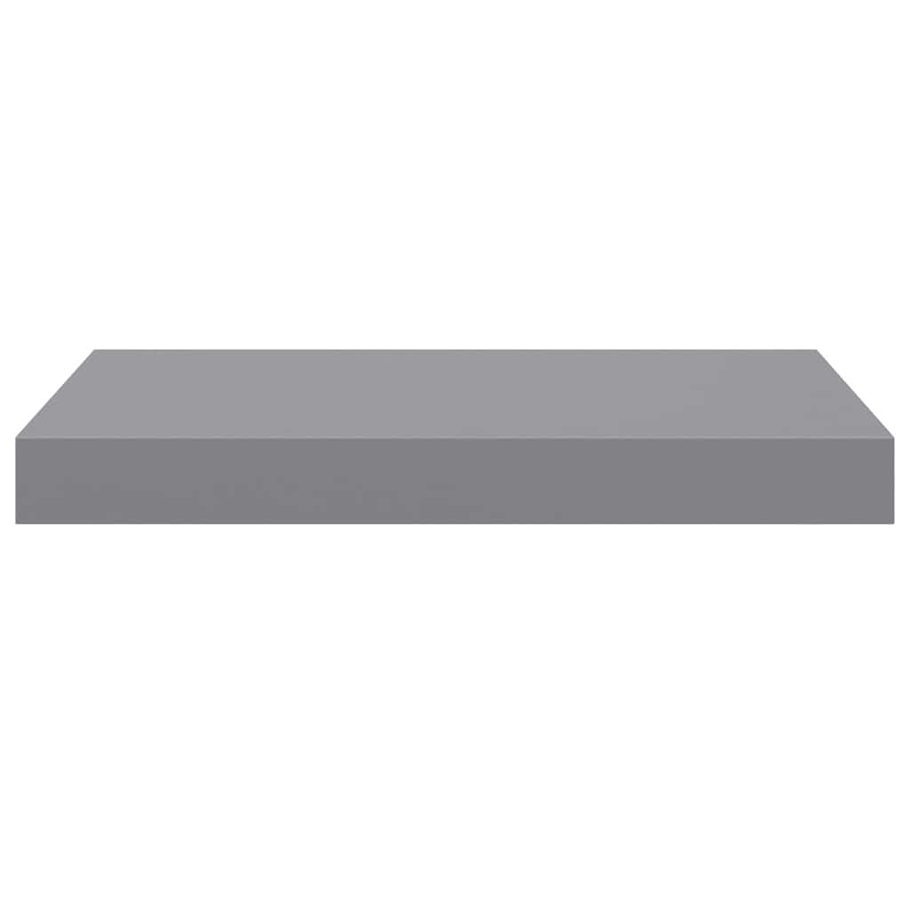 vidaXL Floating Wall Shelves 2 pcs Grey 40x23x3.8 cm MDF