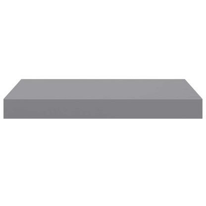 vidaXL Floating Wall Shelves 2 pcs Grey 40x23x3.8 cm MDF