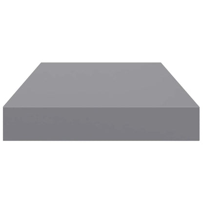 vidaXL Floating Wall Shelves 2 pcs Grey 40x23x3.8 cm MDF