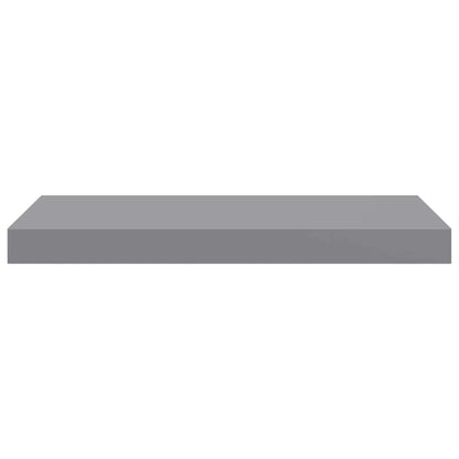 vidaXL Floating Wall Shelf Grey 50x23x3.8 cm MDF