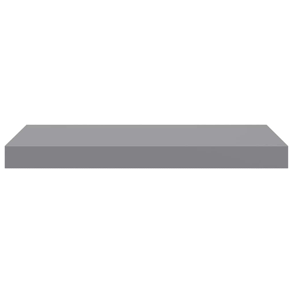 vidaXL Floating Wall Shelves 2 pcs Grey 50x23x3.8 cm MDF