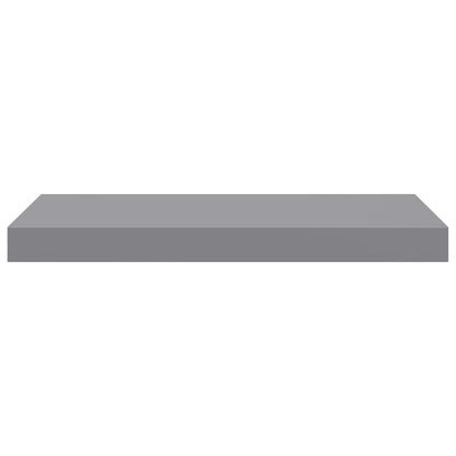 vidaXL Floating Wall Shelves 2 pcs Grey 50x23x3.8 cm MDF
