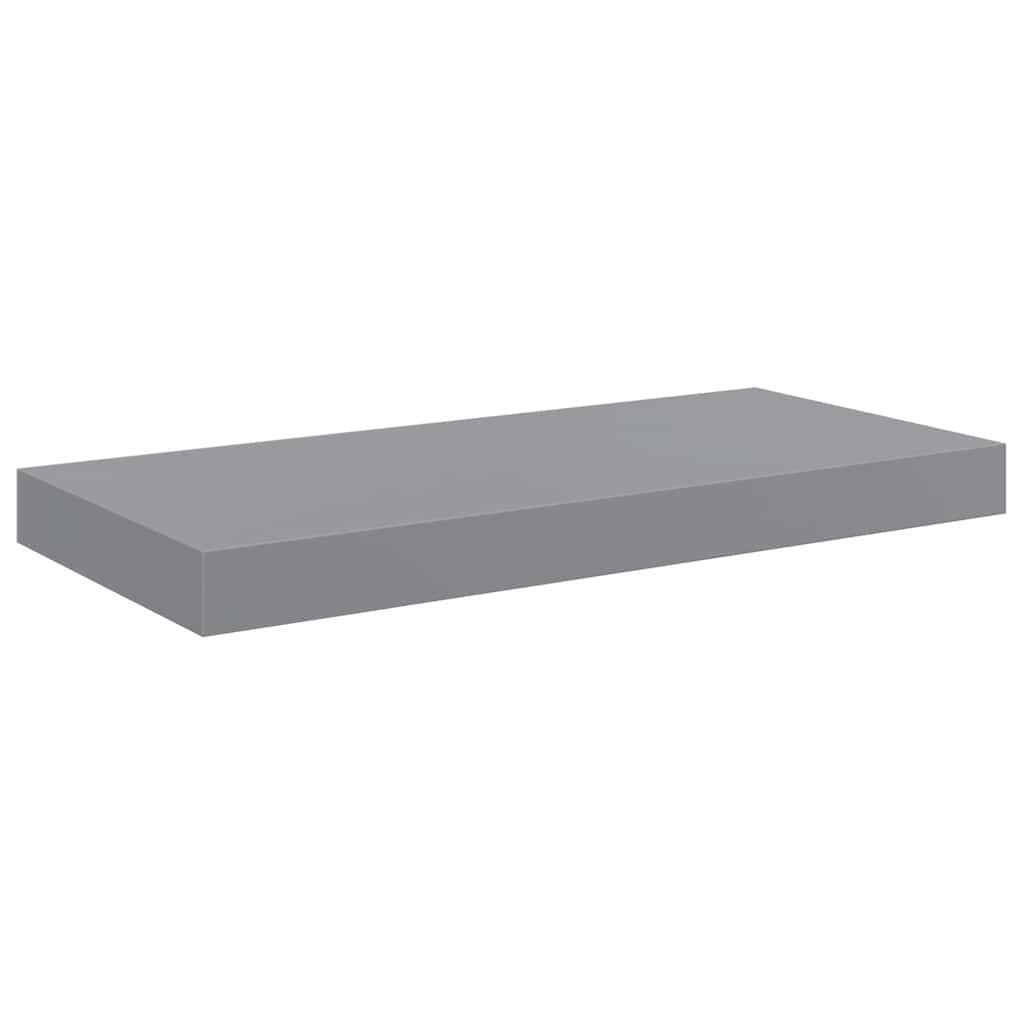 vidaXL Floating Wall Shelves 4 pcs Grey 50x23.5x3.8 cm MDF