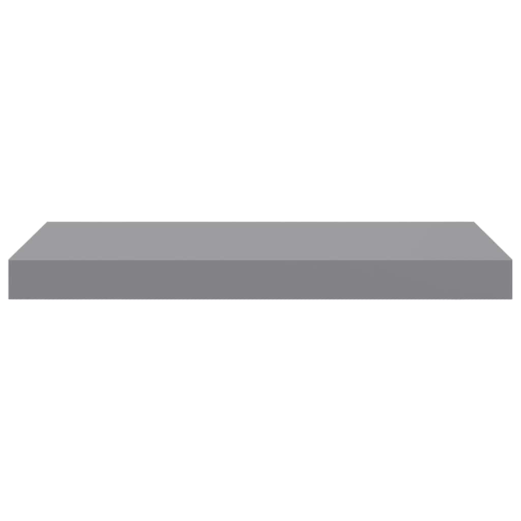 vidaXL Floating Wall Shelves 4 pcs Grey 50x23x3.8 cm MDF