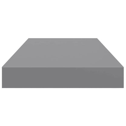 vidaXL Floating Wall Shelves 4 pcs Grey 50x23.5x3.8 cm MDF