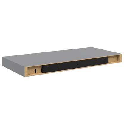 vidaXL Floating Wall Shelves 4 pcs Grey 50x23x3.8 cm MDF
