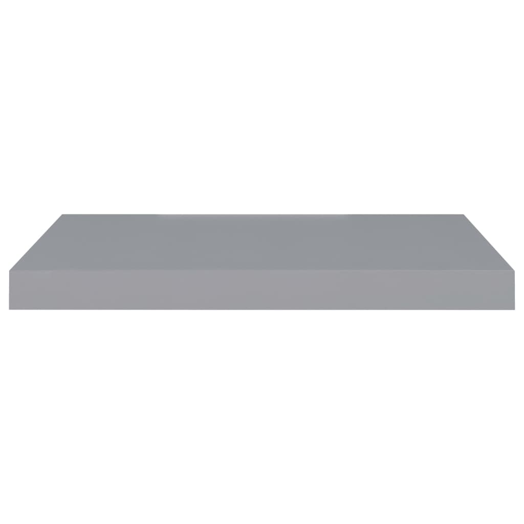 vidaXL Floating Wall Shelf Grey 60x23.5x3.8 cm MDF