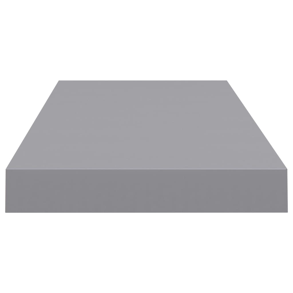 vidaXL Floating Wall Shelf Grey 60x23.5x3.8 cm MDF