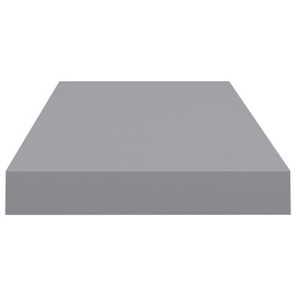 vidaXL Floating Wall Shelf Grey 60x23.5x3.8 cm MDF