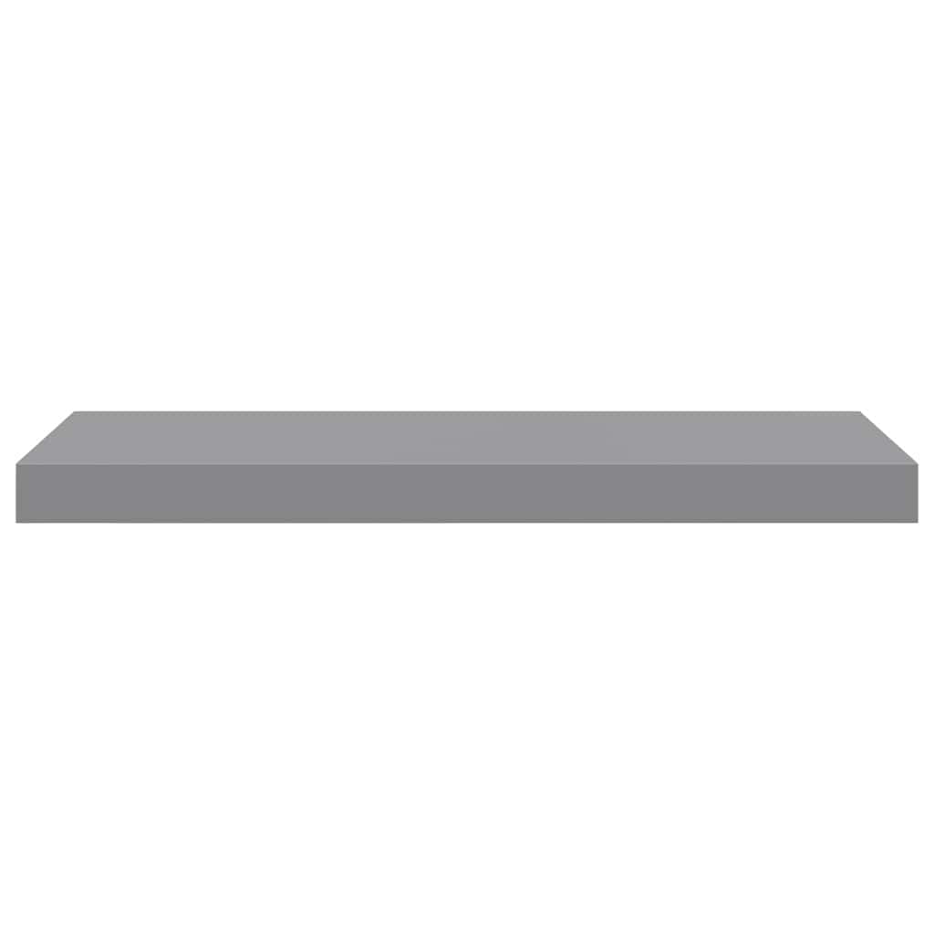 vidaXL Floating Wall Shelves 2 pcs Grey 60x23.5x3.8 cm MDF