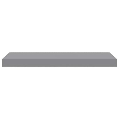 vidaXL Floating Wall Shelves 2 pcs Grey 60x23.5x3.8 cm MDF