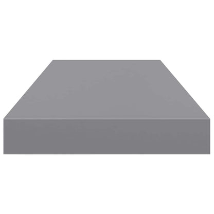 vidaXL Floating Wall Shelves 2 pcs Grey 60x23.5x3.8 cm MDF
