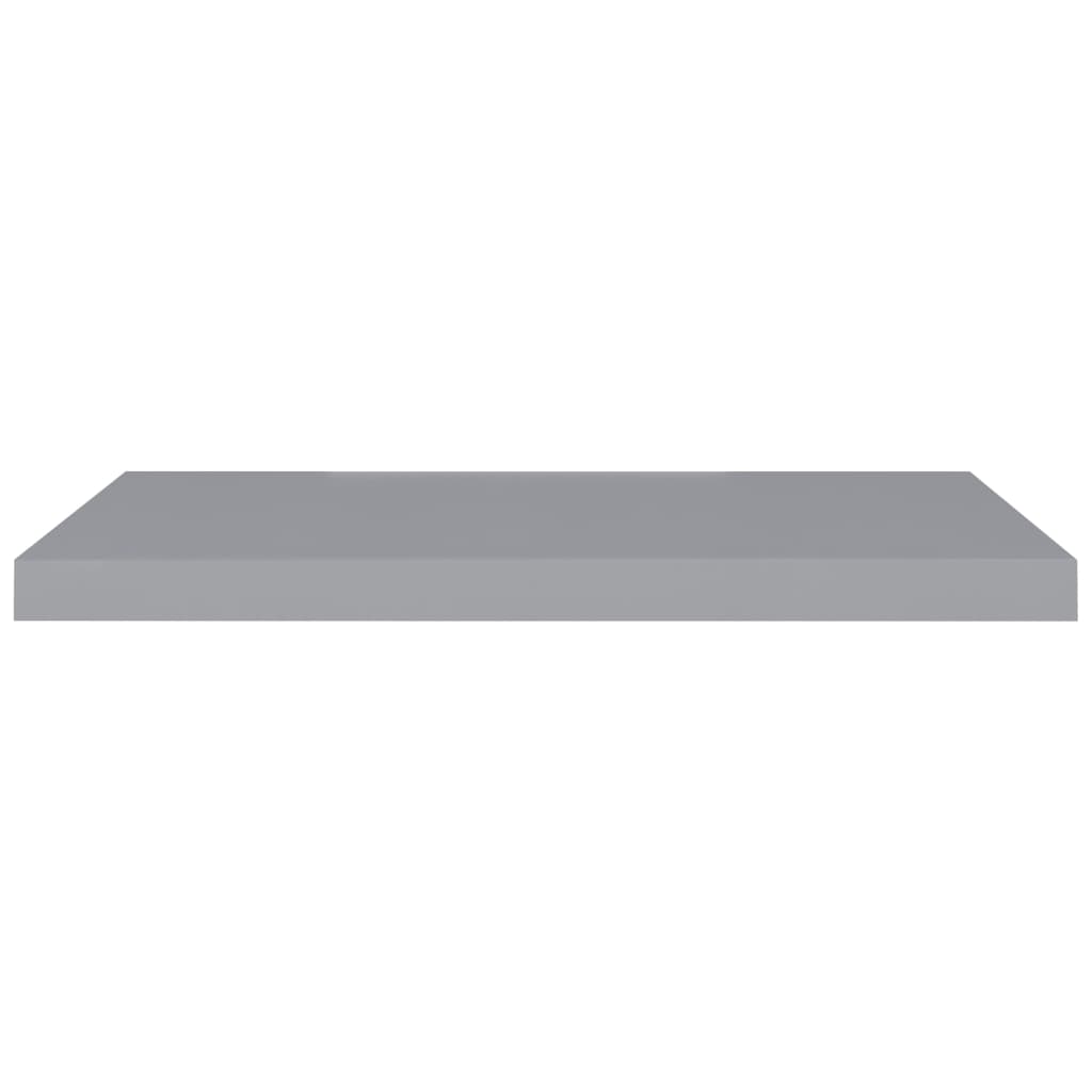 vidaXL Floating Wall Shelf Grey 80x23.5x3.8 cm MDF