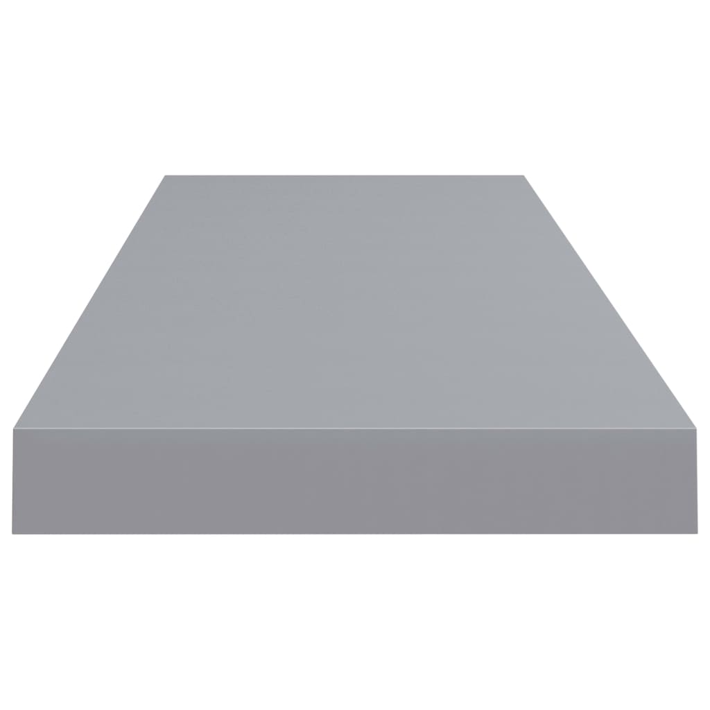 vidaXL Floating Wall Shelf Grey 80x23.5x3.8 cm MDF