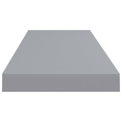 vidaXL Floating Wall Shelf Grey 80x23.5x3.8 cm MDF