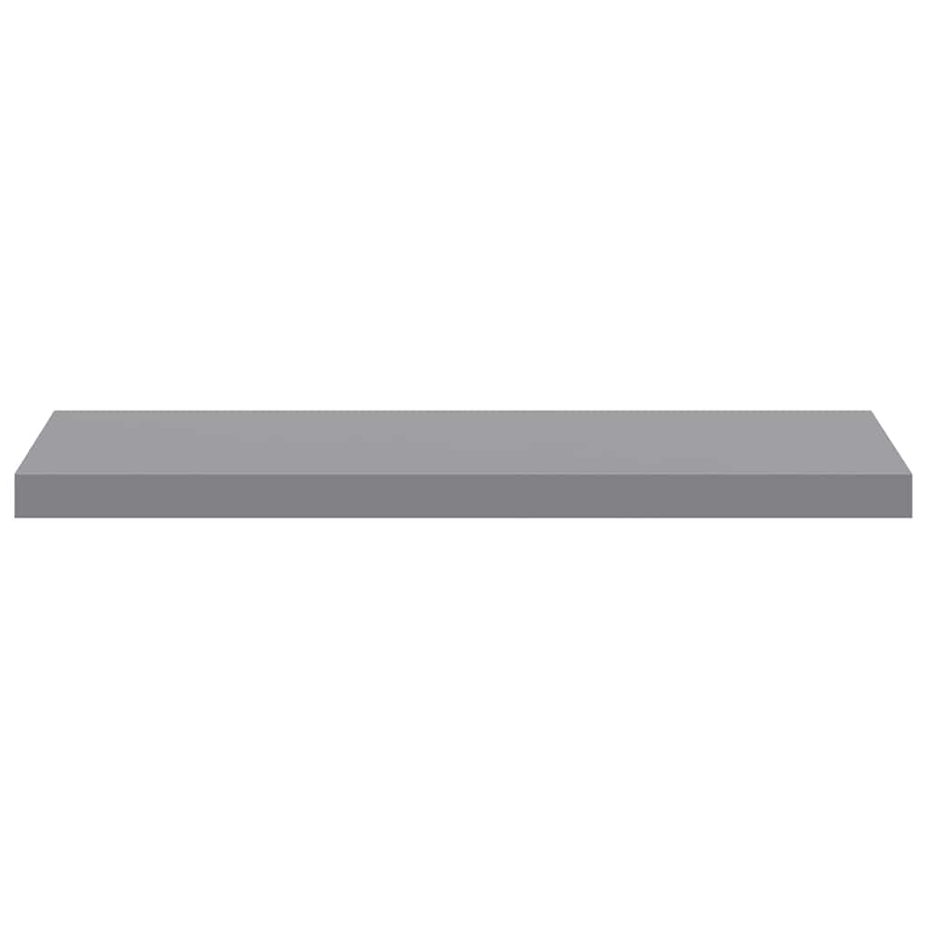 vidaXL Floating Wall Shelf Grey 80x23.5x3.8 cm MDF