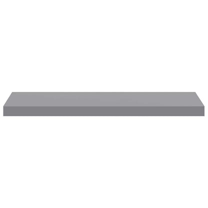 vidaXL Floating Wall Shelf Grey 80x23.5x3.8 cm MDF