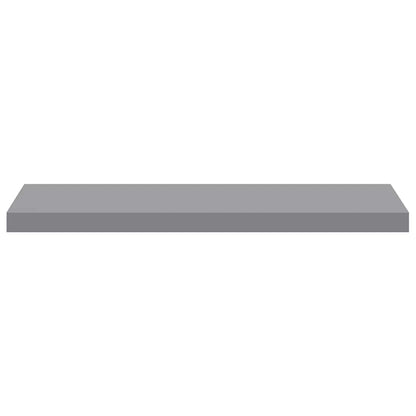 vidaXL Floating Wall Shelves 2 pcs Grey 80x23.5x3.8 cm MDF