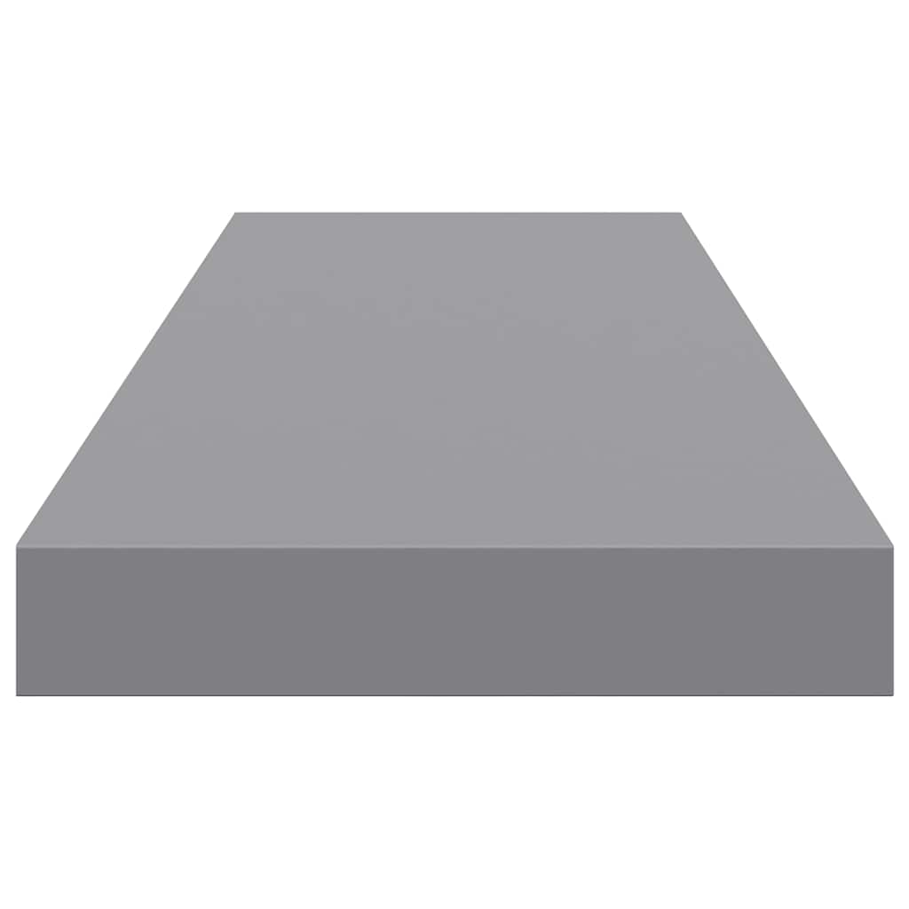 323857 vidaXL Floating Wall Shelves 2 pcs Grey 80x23,5x3,8 cm MDF