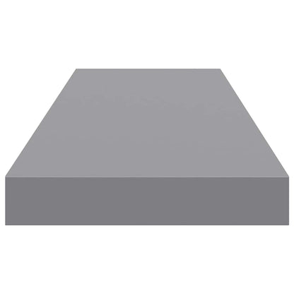 323857 vidaXL Floating Wall Shelves 2 pcs Grey 80x23,5x3,8 cm MDF
