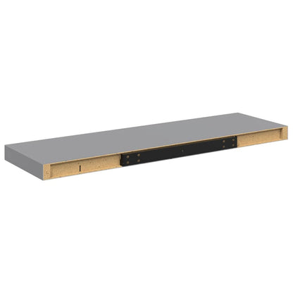 vidaXL Floating Wall Shelves 4 pcs Grey 80x23.5x3.8 cm MDF