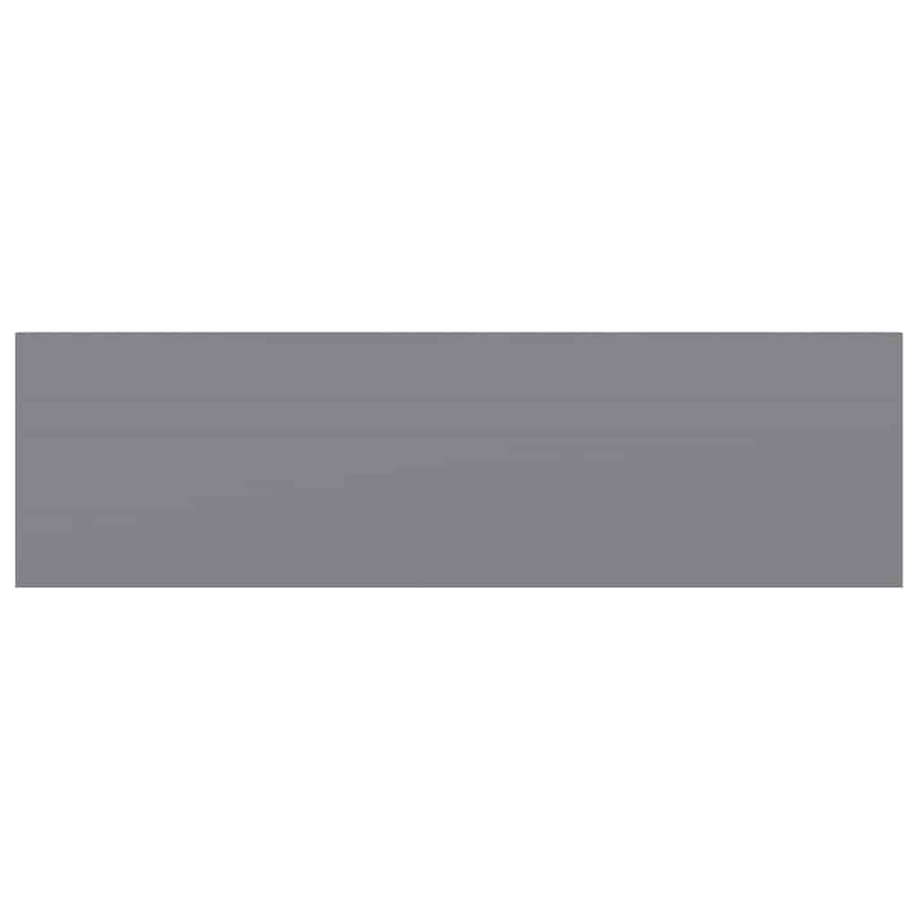 vidaXL Floating Wall Shelves 4 pcs Grey 80x23.5x3.8 cm MDF