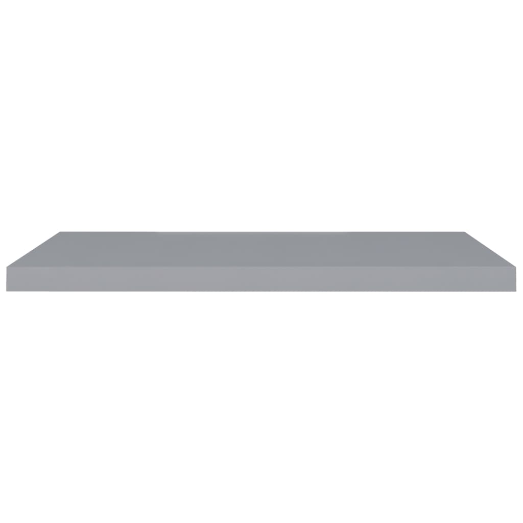 vidaXL Floating Wall Shelf Grey 90x23.5x3.8 cm MDF