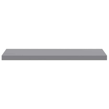 vidaXL Floating Wall Shelves 2 pcs Grey 90x23.5x3.8 cm MDF