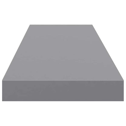 323860 vidaXL Floating Wall Shelves 2 pcs Grey 90x23,5x3,8 cm MDF