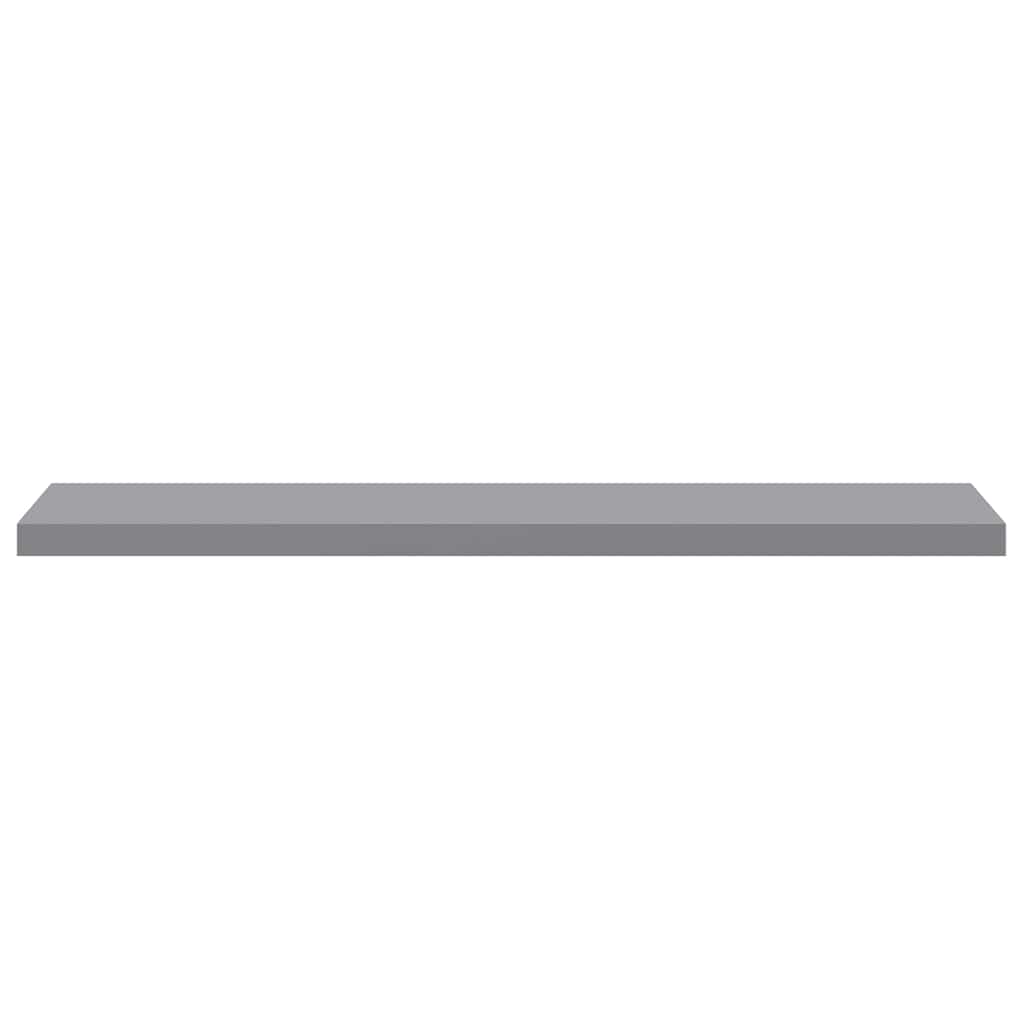 323862 vidaXL Floating Wall Shelf Grey 120x23,5x3,8 cm MDF