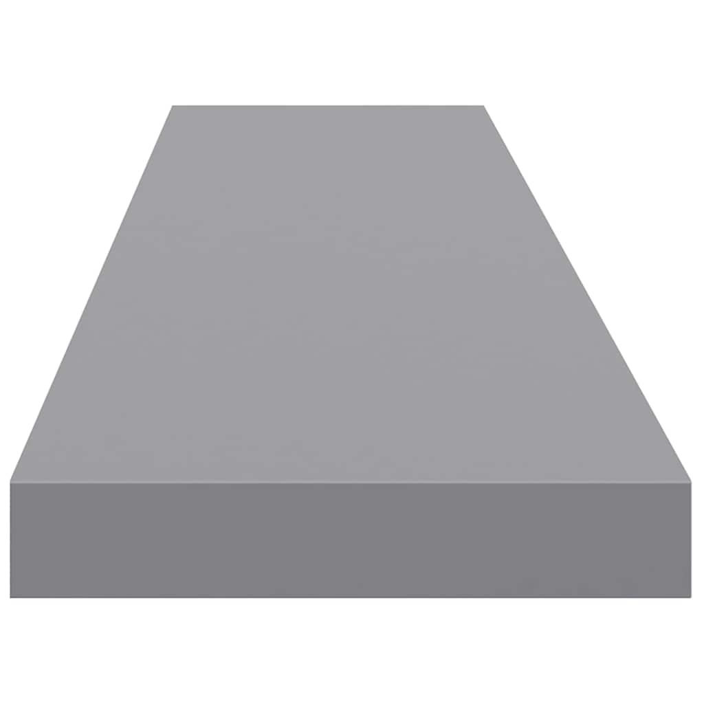 323862 vidaXL Floating Wall Shelf Grey 120x23,5x3,8 cm MDF