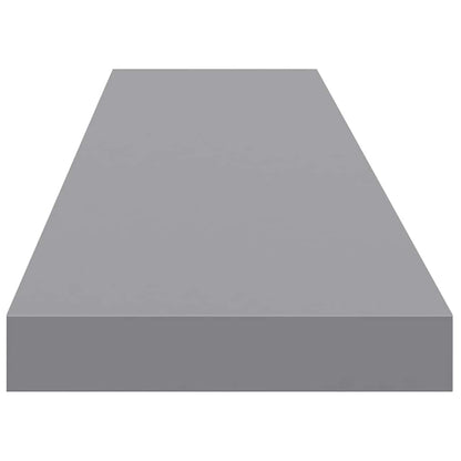 323862 vidaXL Floating Wall Shelf Grey 120x23,5x3,8 cm MDF