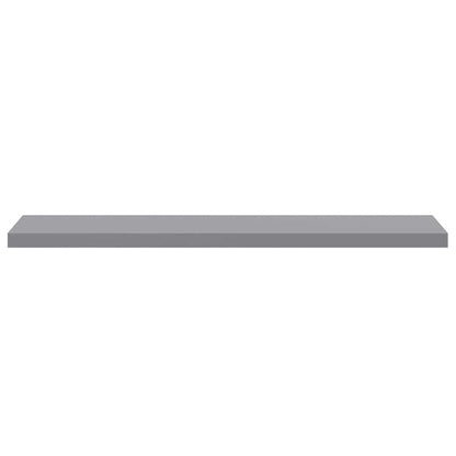 vidaXL Floating Wall Shelves 4 pcs Grey 120x23.5x3.8 cm MDF