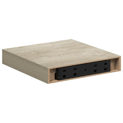 323865 vidaXL Floating Wall Shelf Oak 23x23,5x3,8 cm MDF
