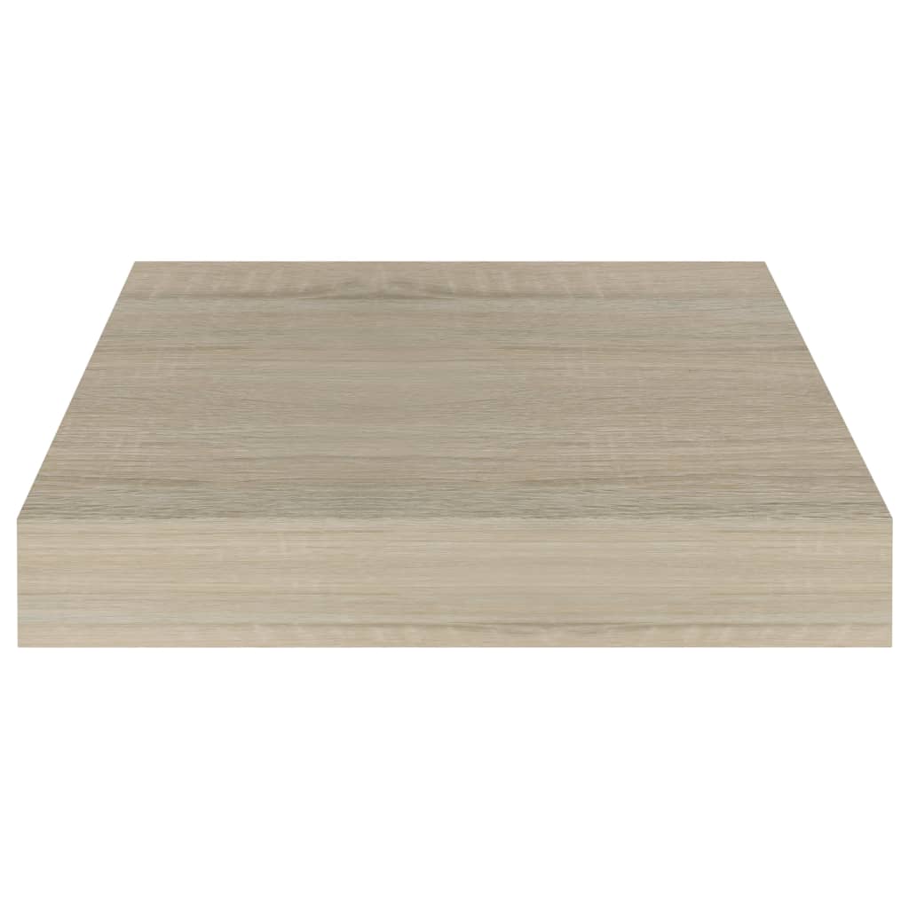 vidaXL Floating Wall Shelves 4 pcs Oak 23x23.5x3.8 cm MDF