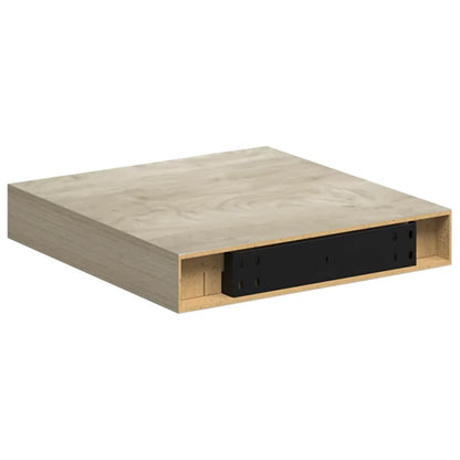 vidaXL Floating Wall Shelves 4 pcs Oak 23x23.5x3.8 cm MDF