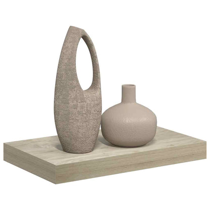 vidaXL Floating Wall Shelf Oak 40x23x3.8 cm MDF