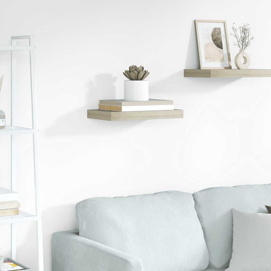 vidaXL Floating Wall Shelf Oak 40x23x3.8 cm MDF