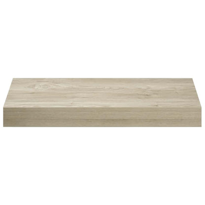 vidaXL Wall Shelf | Set of 2 | Oak | Honeycomb MDF, Metal | 40x23x3.8 cm