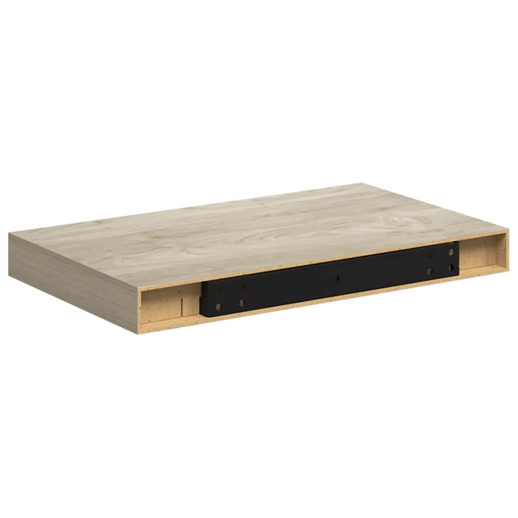 vidaXL Floating Wall Shelves 4 pcs Oak 40x23x3.8 cm MDF
