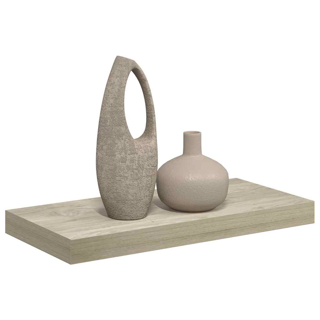 vidaXL Floating Wall Shelf Oak 50x23.5x3.8 cm MDF